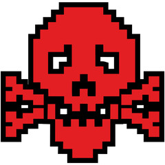 Obraz premium Digital skull, vintage design t shirts 