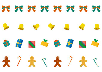 Illustration pattern of various motif at Christmas