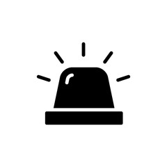 Fototapeta premium Siren Flat Icon Design Vector Template Illustration
