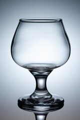 an elegant glassware silhouette on white