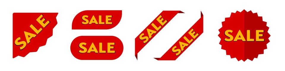 Sale Info Sign Label. Shop Retail window decal sticker