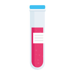 laboratory blood tube design, Chemistry substance science research technology biology equipment and test theme Vector illustration