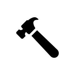 Hammer Icon Logo Design Vector Template illustration