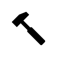 Hammer Icon Logo Design Vector Template illustration