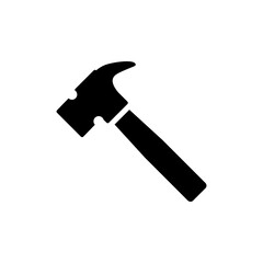 Hammer Icon Logo Design Vector Template illustration