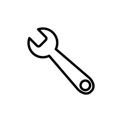 Wrench Icon Design Vector Template Illustration