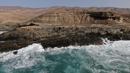mighty atlantic ocean showing its power