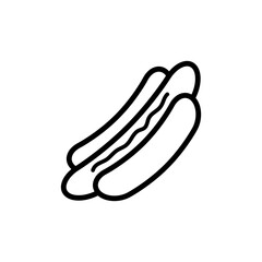 Hot Dog Icon Design Vector Template Illustration