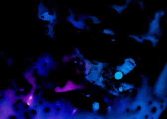 Hologram Gradient Texture. Multicolored Stains background. Abstract Dirty Art Poster.