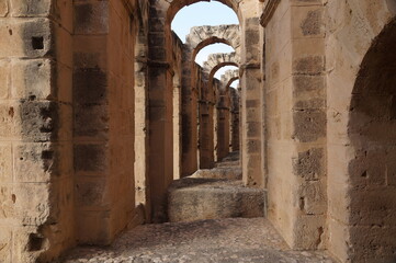 Fototapeta premium the ancient Colosseum in Tunisia