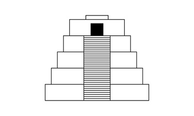 vector pyramid temple