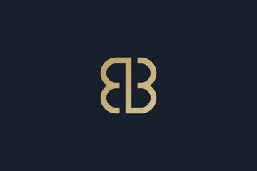 Initial based clean and minimal letter. B logo creative fonts monogram icon symbol. Universal elegant luxury alphabet vector design