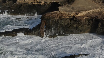 mighty atlantic ocean showing its power