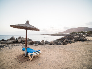 Flamingo Beach in Lanzarote, Canary Islands, Spain
