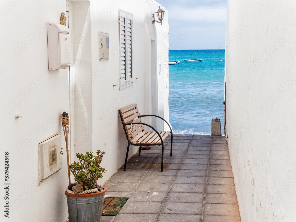 Wall mural Arrieta in Lanzarote, Canary Islands, Spain