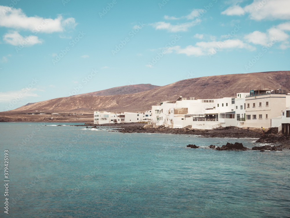 Poster Arrieta in Lanzarote, Canary Islands, Spain