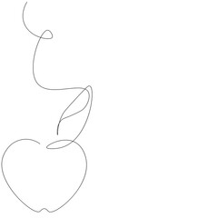 Apple fruit background. Vector illustration