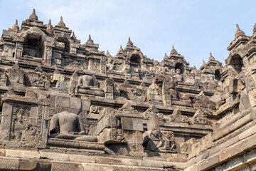 Fototapeta premium Stupas in Borobudur Temple