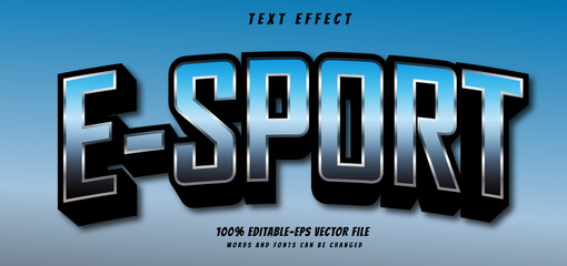 e-sport text effect editable vector file text design vector