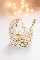 Obraz premium basket with christmas balls