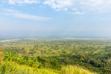 Fototapeta na wymiar African savannah at Queen Elizabeth National Park, Uganda.