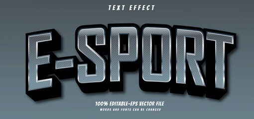 e-sport text effect editable vector file text design vector © Putrasatria