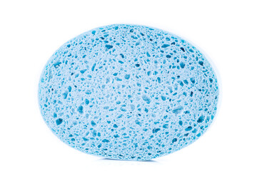 Cellulose foam sponge on white background