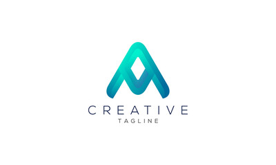 Creative and modern minimalist A letter logo design template for use any kinds of business