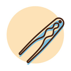 Nutcracker pliers vector icon. Kitchen appliances