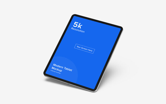 Tablet Mockup | Fully Editable File, Replaceable Screen, Separated Shadow and Background