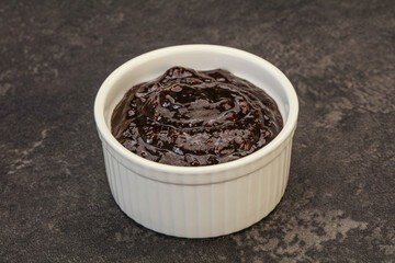 Black Pepper sauce in the bowl