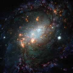 Science fiction space wallpaper. Elements of this image furnished by NASA