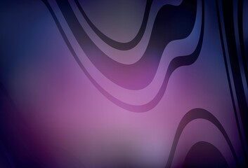 Dark Purple vector blurred shine abstract background.