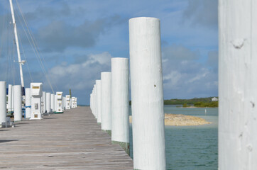 Pier in the Bahamas