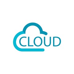 Fototapeta premium cloud logo vector