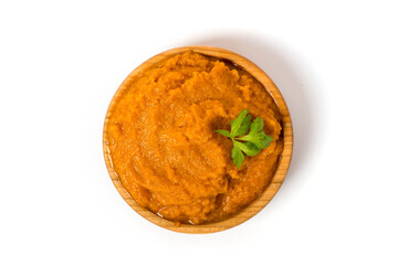 squash caviar isolated on white background