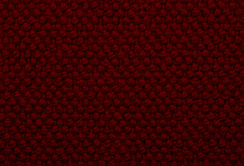 Seamless deep red 'loopback' style carpet texture background.