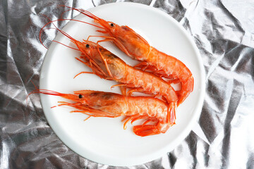 cooked shrimp on a plate