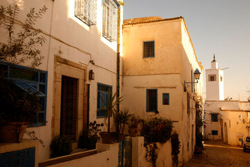 TUNISIA SIDI BOU SAID OLD TOWN MOSQUE