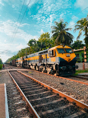 Fototapeta premium train on the railway