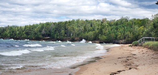 waves at beach