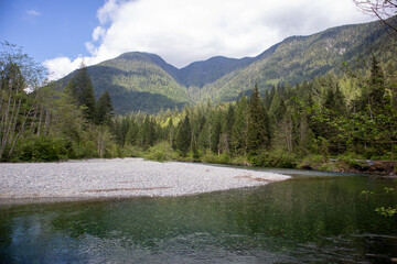 mountain river in the mountains
