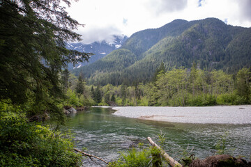 lake in the mountains