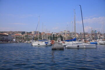 Fototapeta na wymiar au port de Cannes