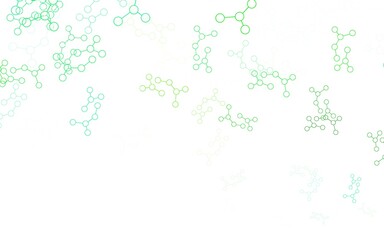 Light Green vector texture with artificial intelligence concept.