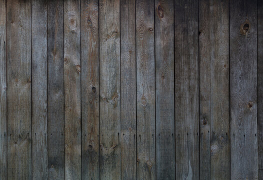 Old grey wooden plank background. Timber board. Grunge image. Board floor. Old rustic wooden texture.