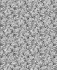Seamless tropical flower, plant and leaf pattern background