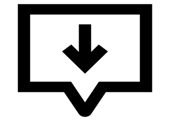 Fototapeta premium Download vector icon, install symbol. Modern, simple flat vector illustration for web site or mobile app 