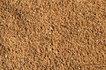 background wet red sand close up