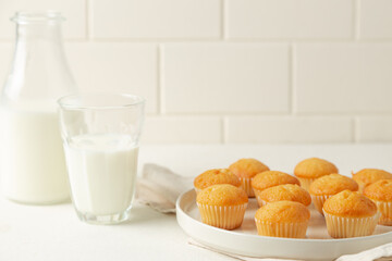 milk and muffins